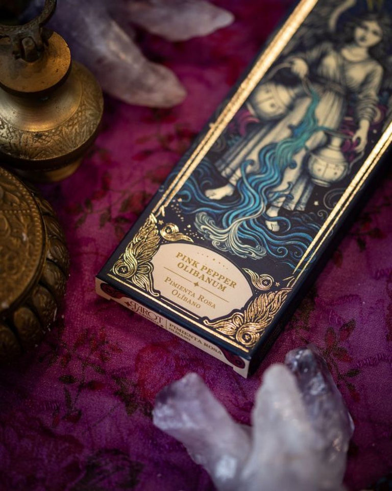 Incienso Tarot - Pimienta Rosa y Olíbano | Sahumerios Premium Esotergia