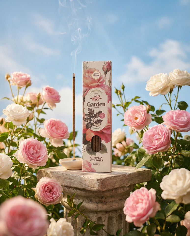 Varitas Incienso Natural Garden Citronela y Rosas | Elegancia Floral y Protección Esotergia