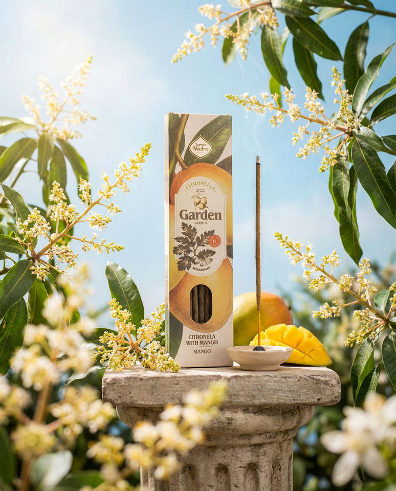 Varitas Incienso Natural Garden Citronela y Mango | Protección y Bienestar al Aire Libre Esotergia