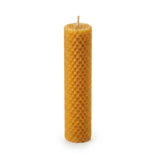 Vela de Miel Artesanal 100% Cera de Abeja (10cm) – Abundancia y Prosperidad Esotergia Tienda