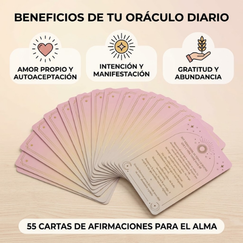 Cartas "Gracias Universo": 55 Afirmaciones para Agradecer, Reconectar y Manifestar (Incluye Soporte de Madera y Guía) Esotergia Tienda