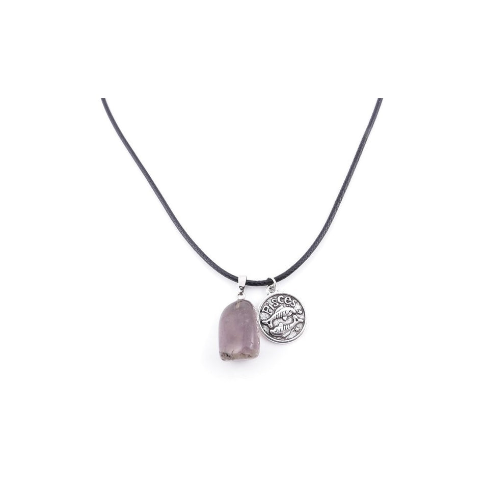 Pisces Necklace with Amethyst