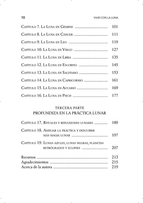 Libro Vivir con la Luna: Magia y Ciclos Lunares | Kirsty Gallagher Esotergia Tienda