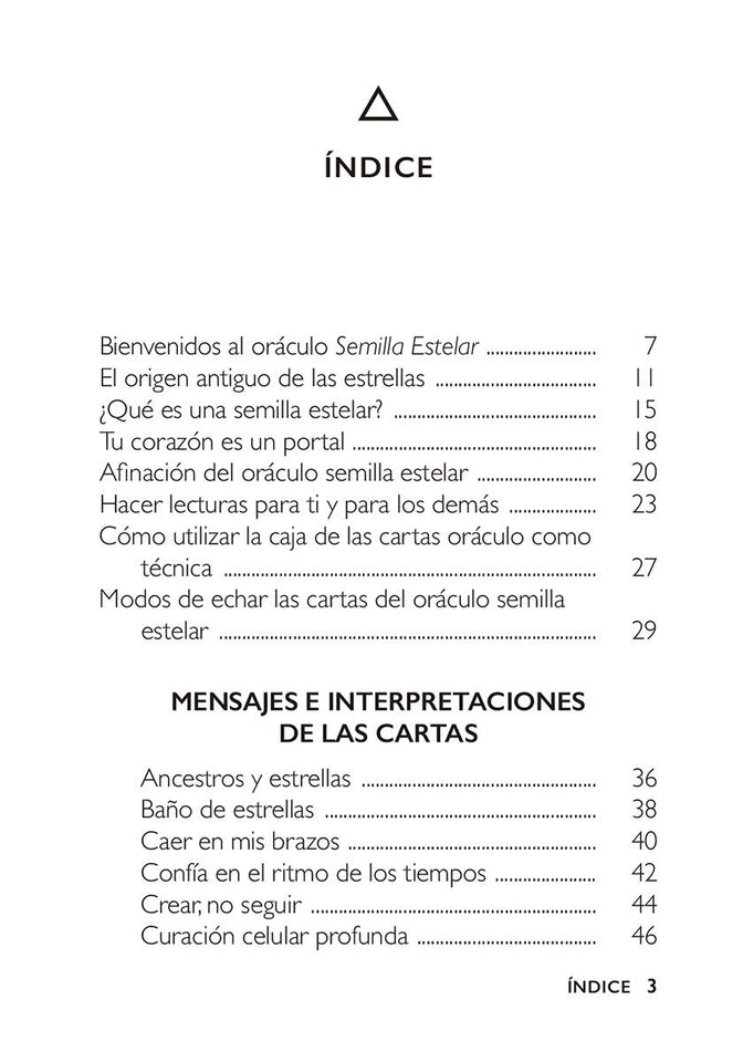 Semilla Estelar Libro y 53 Cartas Oráculo | Conecta con tu Guía Interior