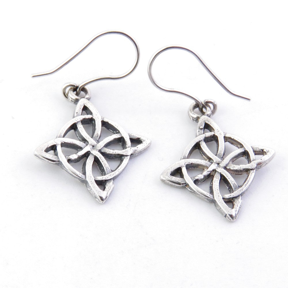 Witch's Knot Sterling Silver Earrings