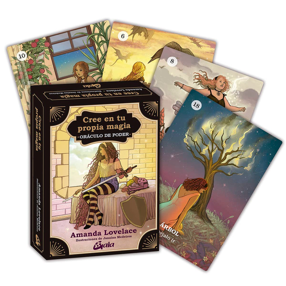 Oráculo Cree en tu propia magia (45 Cartas + Libro) | Empoderamiento Femenino Esotergia Tienda