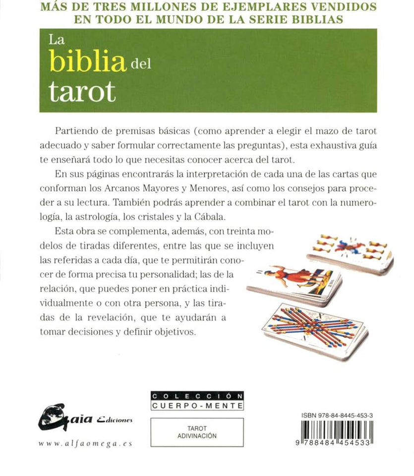 Libro La Biblia del Tarot (Sarah Bartlett) | Guía Definitiva de Cartas y Tiradas Esotergia Tienda