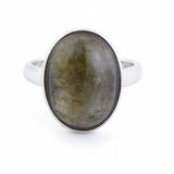 Anillo Ajustable de Labradorita Natural | Elegancia y Protección Energética Esotergia