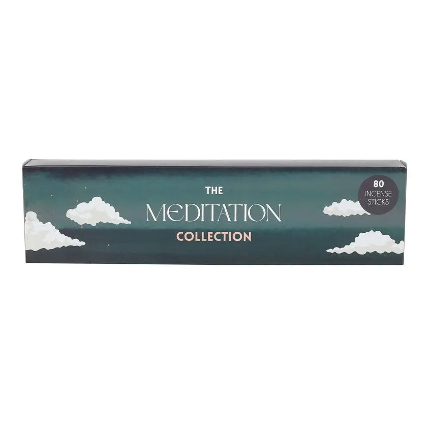 Set de Inciensos The Meditation Collection – 4 Aromas Calmantes | 80 Varitas Espirituales Esotergia