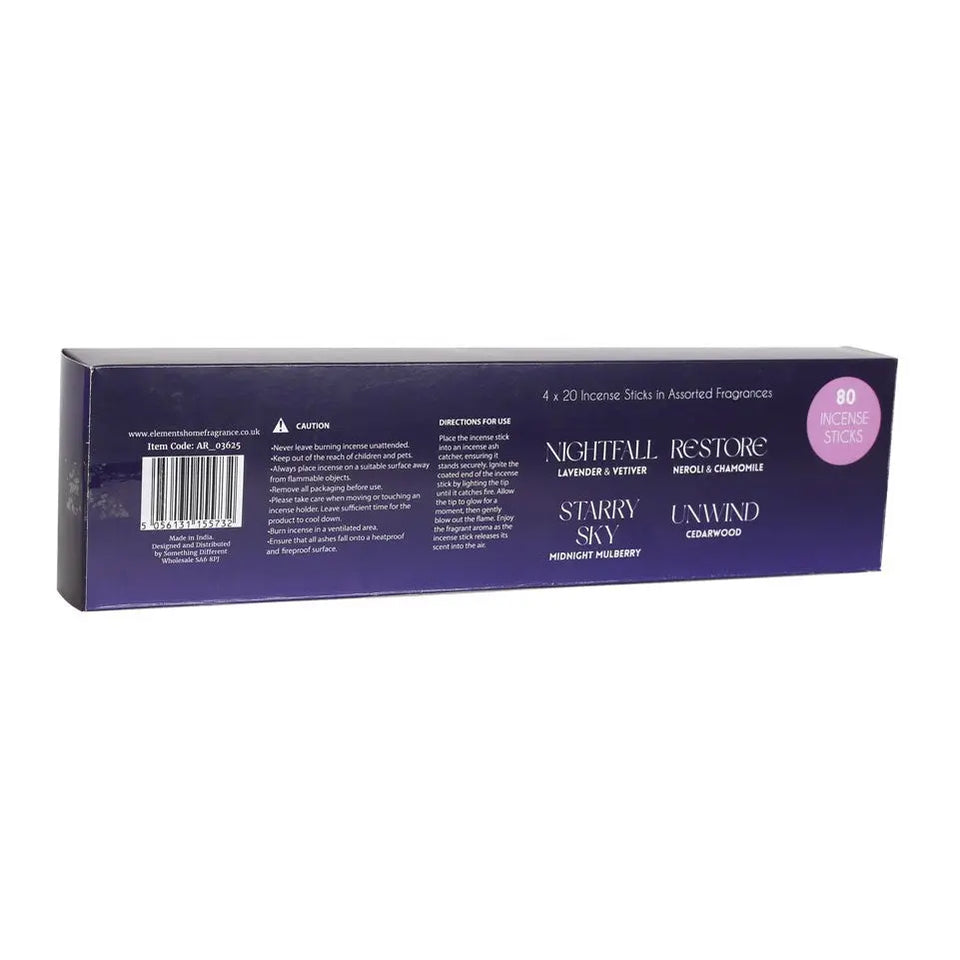 Set de Inciensos The Sleep Collection – 4 Aromas Relajantes para Dormir | 80 Varitas Esotergia