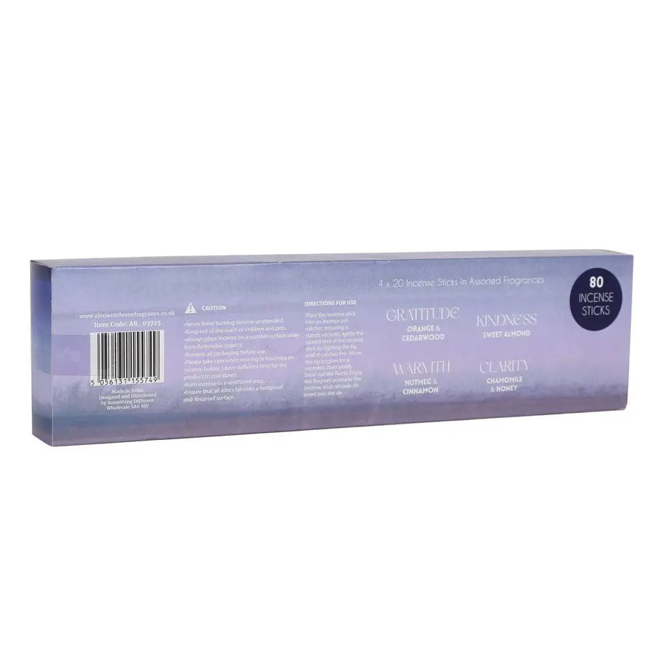Set de Inciensos The Mindfulness Collection – 4 Aromas para Atención Plena | 80 Varitas Esotergia