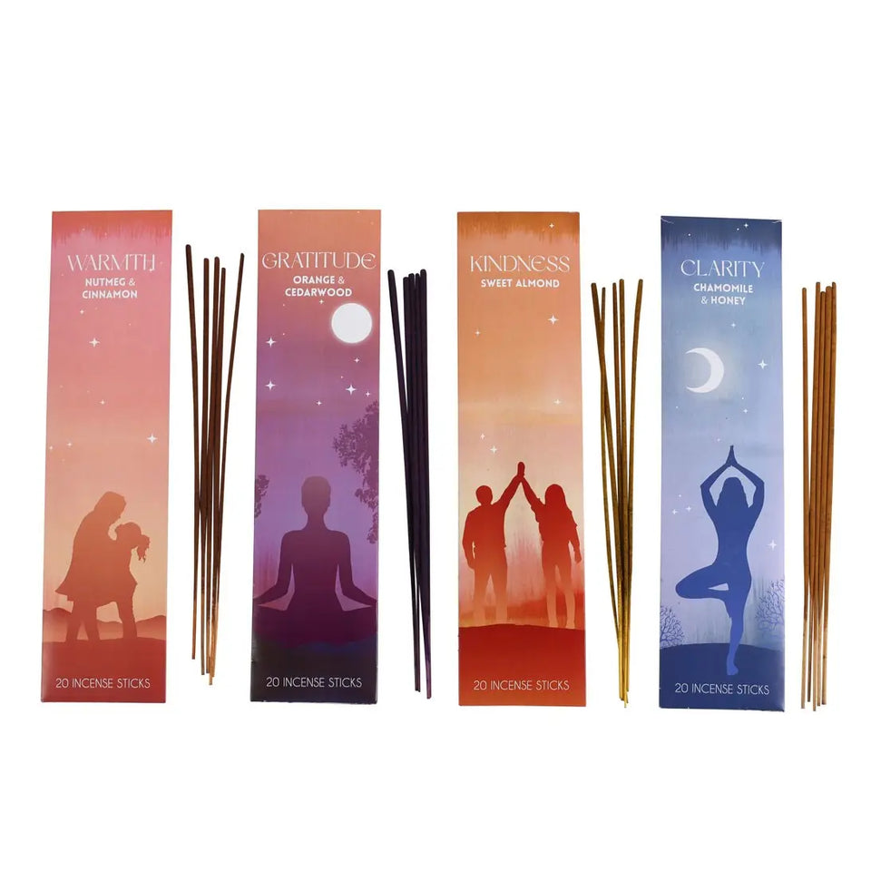 Set de Inciensos The Mindfulness Collection – 4 Aromas para Atención Plena | 80 Varitas Esotergia