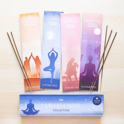 Set de Inciensos The Mindfulness Collection – 4 Aromas para Atención Plena | 80 Varitas Esotergia