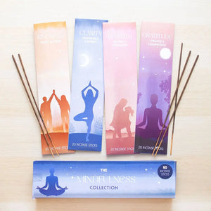 Set de Inciensos The Mindfulness Collection – 4 Aromas para Atención Plena | 80 Varitas Esotergia