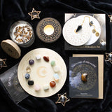 Kit Adivinación Péndulo + Plato Rueda Astrológica (Zodiaco) - Respuestas y Guía Espiritual