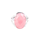 Anillo Ajustable de Cuarzo Rosa Esotergia