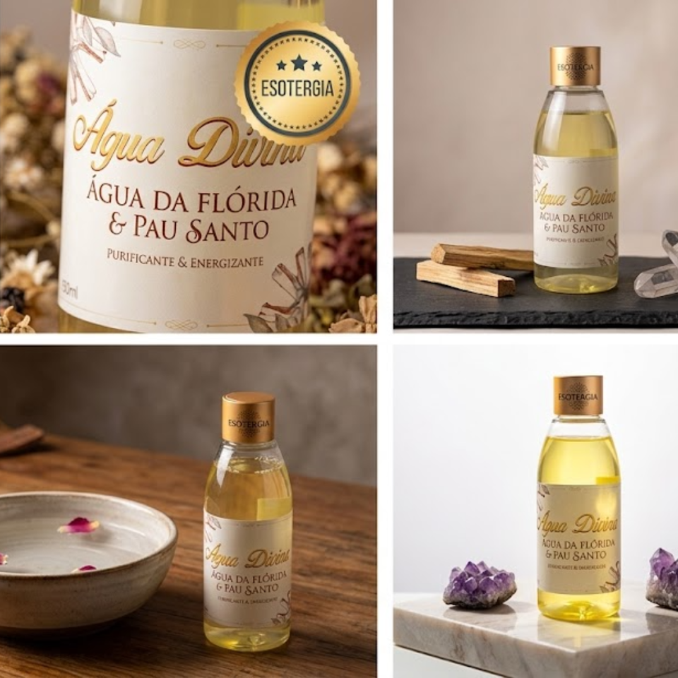 Agua Divina: Agua de Florida y Palo Santo 150ml | Purificante Esotergia