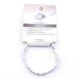 Pulsera de Howlita Natural (4mm, 6mm) | Relajación, Sueño y Paciencia Esotergia