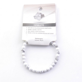 Pulsera de Howlita Natural (4mm, 6mm) | Relajación, Sueño y Paciencia Esotergia