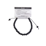 Pulsera Ónix Nudo Corredizo (4mm, 6mm, 8mm) | Protección, Estabilidad y Enfoque Esotergia