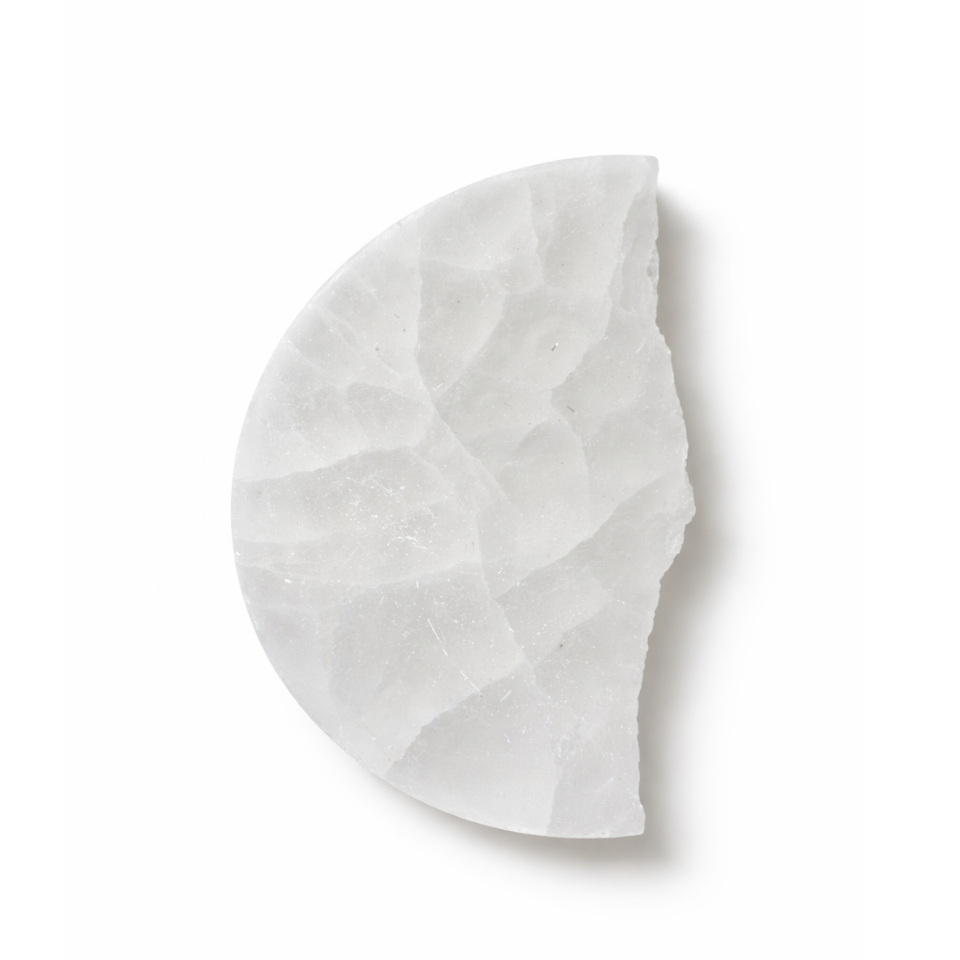 Placa de Selenita Semipulida - Pieza Imperfecta Esotergia Tienda