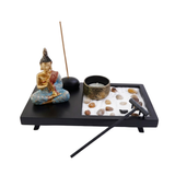 Jardín Zen Buda Gautama (21 x 11 x 3 cm) | Kit Completo de Meditación y Relajación Esotergia