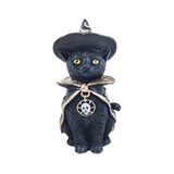Figura Gato Wicca en Resina (14 cm) | Guardián y Protección Mágica Esotergia Tienda