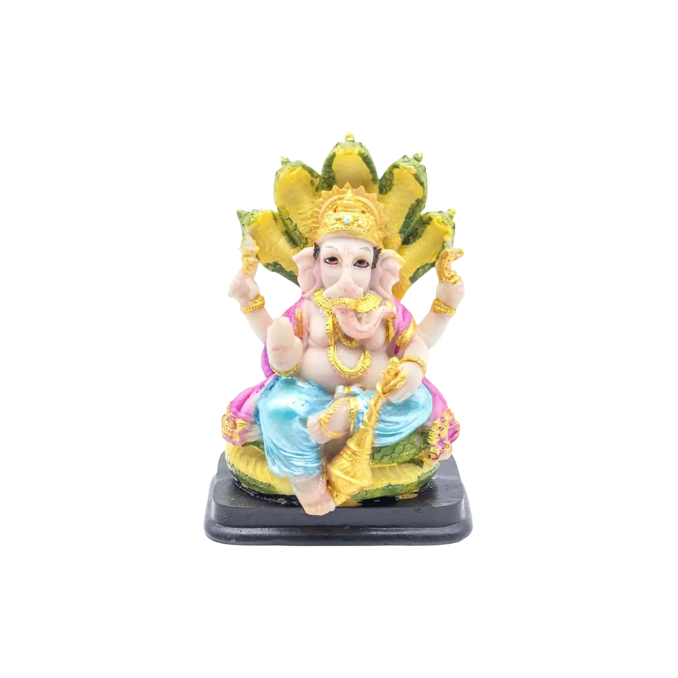 Figura de Ganesha con Dosel Protector (9,5 cm) | Abrecaminos, Protección y Abundancia Esotergia Tienda