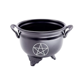 Caldero Quemador de Hierro con Pentagrama (10x10 cm) | Magia Wicca, Rituales de Fuego y Protección Esotergia