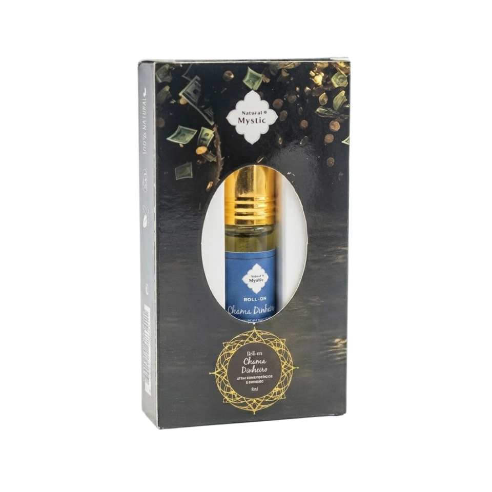Roll-On Atrae Dinero Natural Mystic | Imán para la Abundancia y Buenos Negocios | 8ml Esotergia