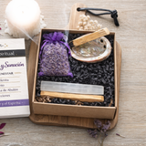 Kit Relajación y Sanación | Ritual de Bienestar con Selenita, Palo Santo, Lavanda y Concha de Abulón Esotergia