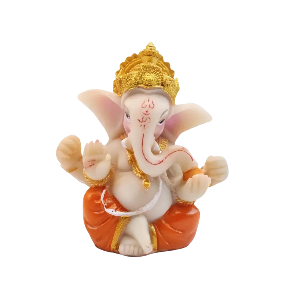 Figura de Ganesha en Resina (6,2 cm) | Amuleto Abrecaminos, Suerte y Protección de Bolsillo Esotergia Tienda