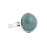 Anillo Ajustable Aventurina Verde (12 mm) | Prosperidad, Suerte y Bienestar Emocional Esotergia