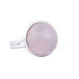 Anillo Ajustable Cuarzo Rosa (12 mm) | Amor Propio, Paz y Sanación Emocional Esotergia