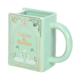Taza Verde con Forma de Libro – Coffee and Books (450ml) Esotergia