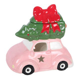 Quemador de Esencias Coche Rosa Navideño | Magia, Aromaterapia y Alegría Festiva Esotergia