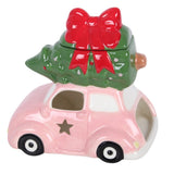 Quemador de Esencias Coche Rosa Navideño | Magia, Aromaterapia y Alegría Festiva Esotergia