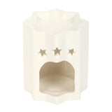 Quemador de Aceites Estrella Blanca de Cerámica Esotergia