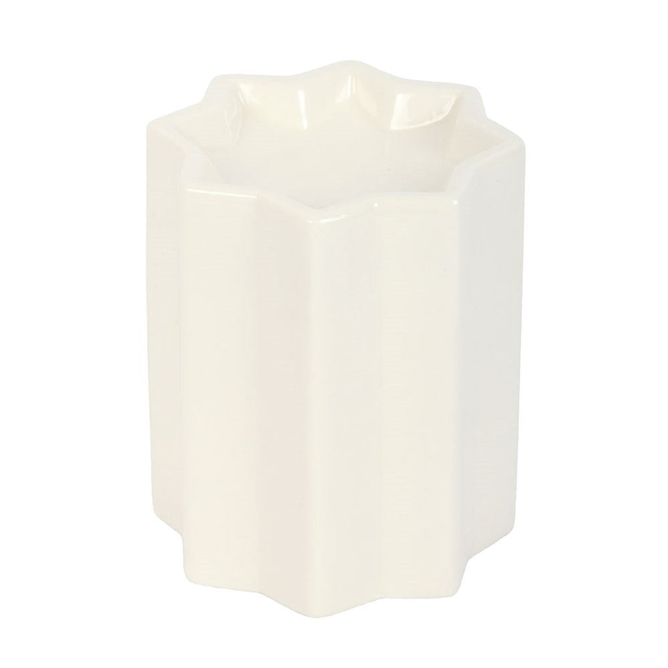 Quemador de Aceites Estrella Blanca de Cerámica Esotergia