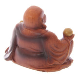 Figuras Buda de la Suerte Efecto Madera - Abundancia y Equilibrio