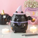 Quemador de Esencias Gato Brujo Mágico | Aromaterapia y Decoración Esotérica Esotergia