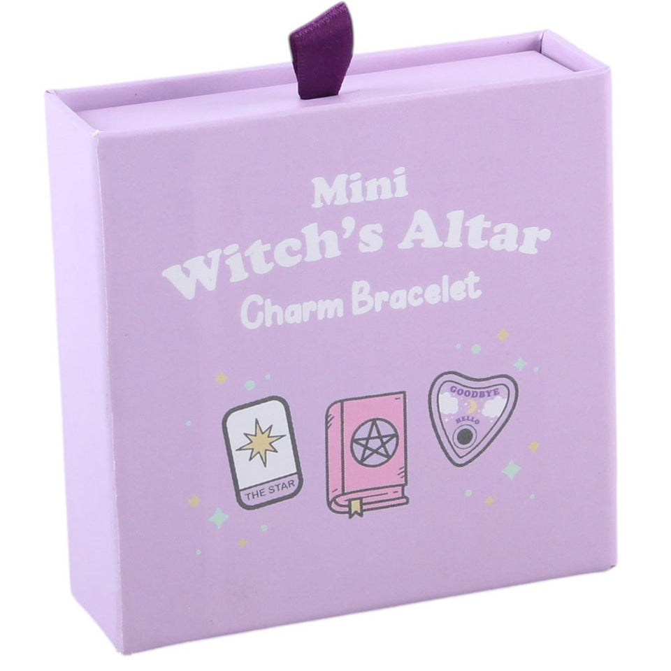 Pulsera Mini Altar de Bruja con Charms Esmaltados | Joyería Esotérica "Pastel Goth" Esotergia