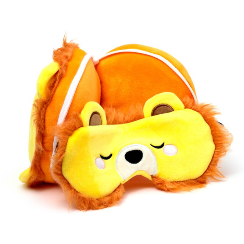 [PREVENTA] Almohada de Viaje con Antifaz Sensorial: León Valiente Esotergia Tienda