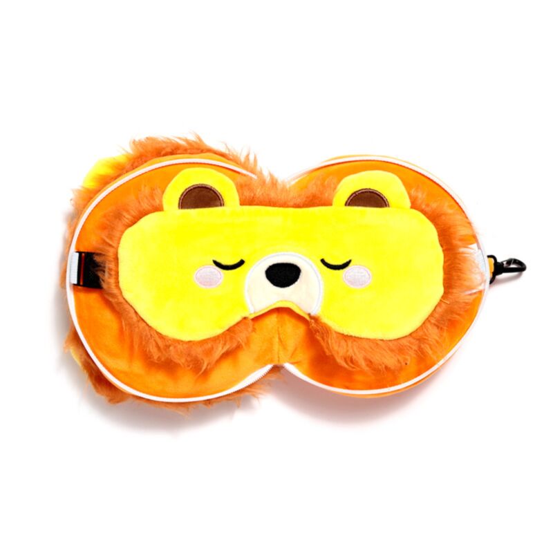 [PREVENTA] Almohada de Viaje con Antifaz Sensorial: León Valiente Esotergia Tienda