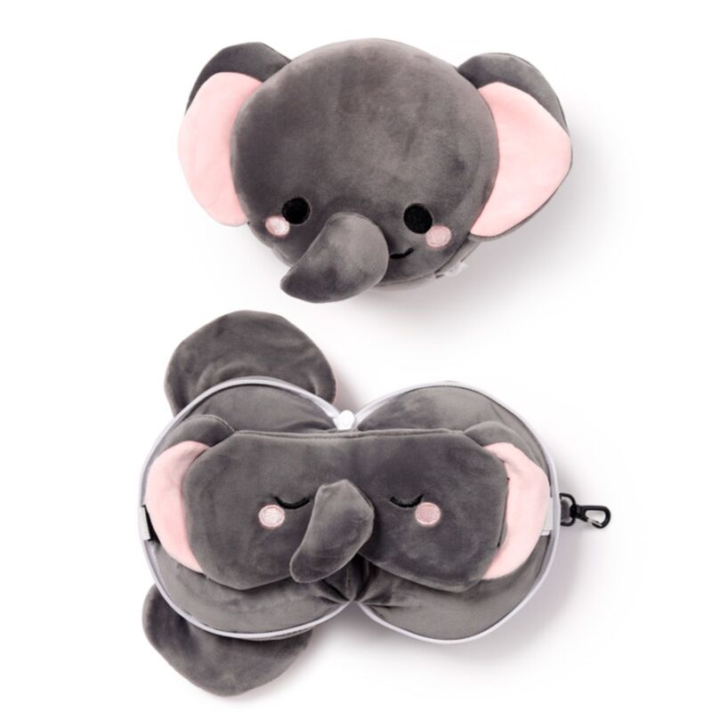 [PREVENTA] Almohada de Viaje con Antifaz Sensorial: Elefante de la Sabiduría Janu Esotergia Tienda