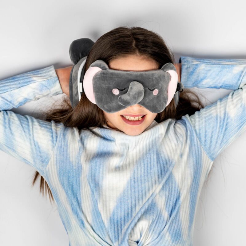 [PREVENTA] Almohada de Viaje con Antifaz Sensorial: Elefante de la Sabiduría Janu Esotergia Tienda