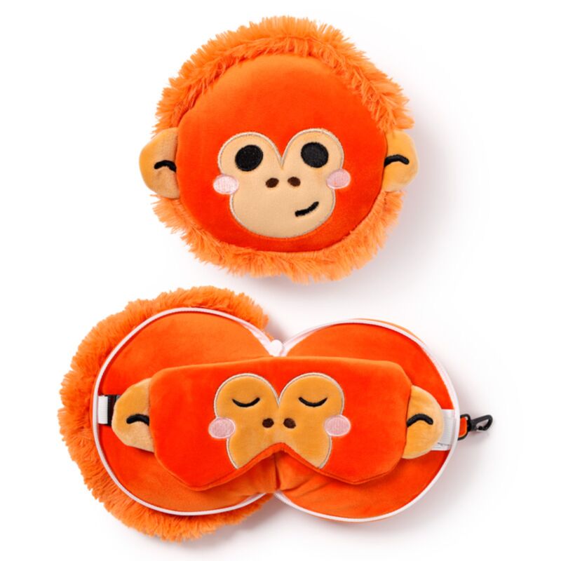 [PREVENTA] Almohada de Viaje con Antifaz Sensorial: Orangután del Bosque Esotergia Tienda