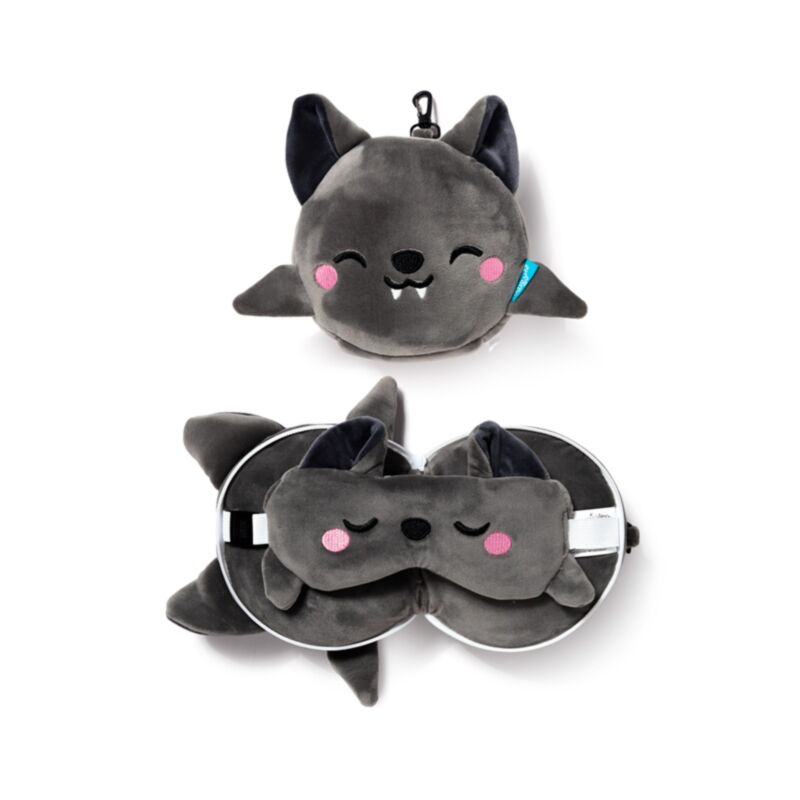 [PREVENTA] Almohada de Viaje con Antifaz Sensorial: Murciélago Dexter Esotergia Tienda