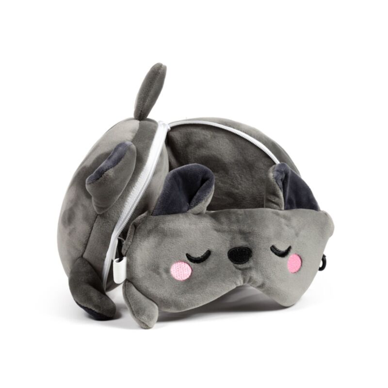 [PREVENTA] Almohada de Viaje con Antifaz Sensorial: Murciélago Dexter Esotergia Tienda