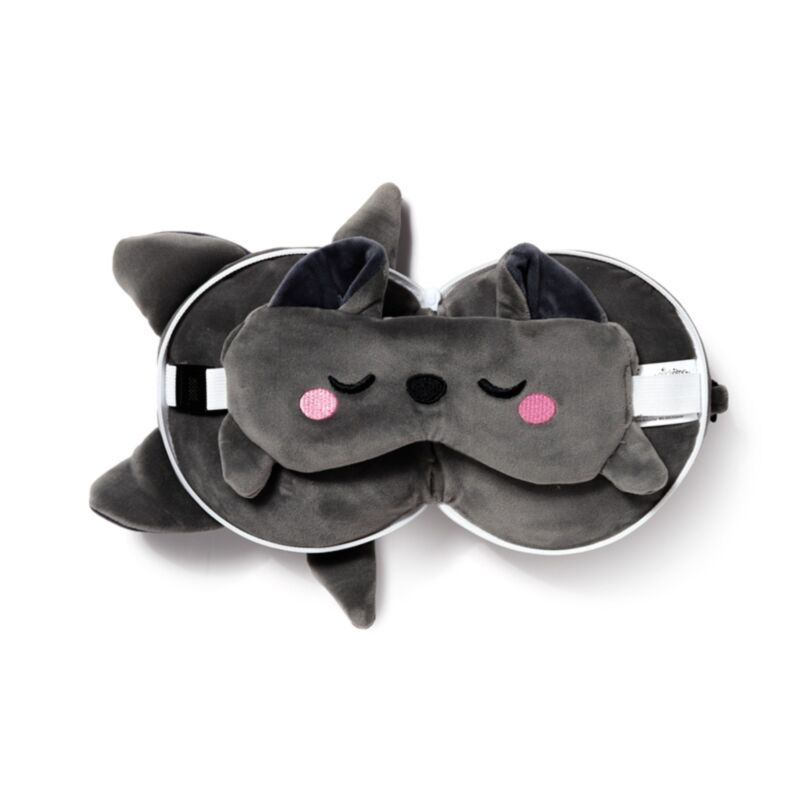 [PREVENTA] Almohada de Viaje con Antifaz Sensorial: Murciélago Dexter Esotergia Tienda